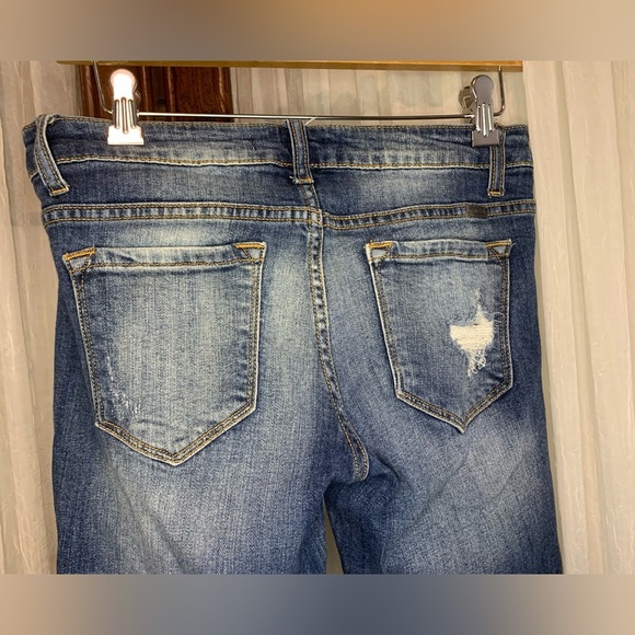 KanCan Los Angeles ESTILO KC8010 Slim Skinny Distressed Destroyed Buckle Jean 27 - Picture 3 of 8